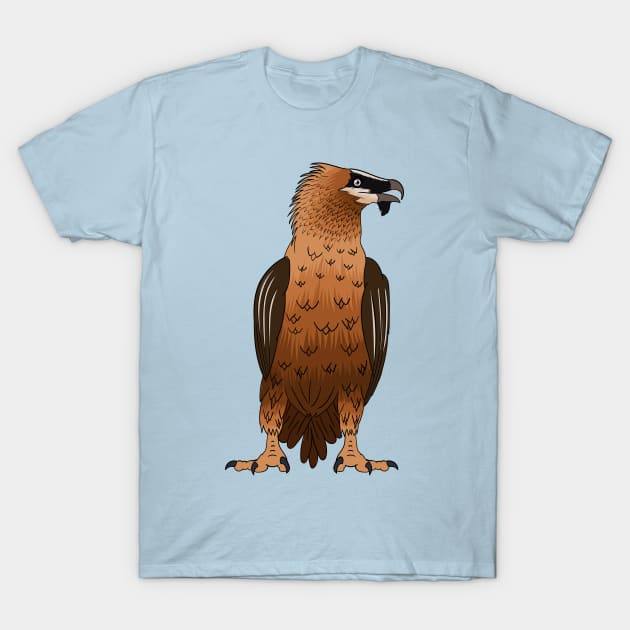 Bearded Vulture cartoon illustration T-Shirt by Cartoons of fun